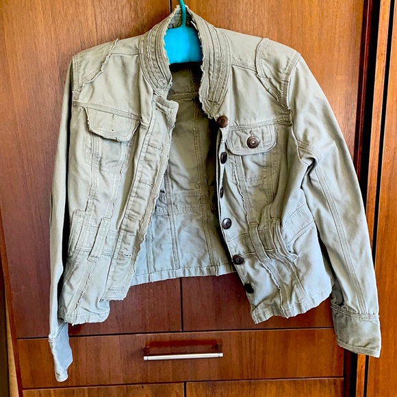 There will be No Boundaries Army like Pea Coat Jacket!! Super cooolllliiiooooo - Picture 1 of 4